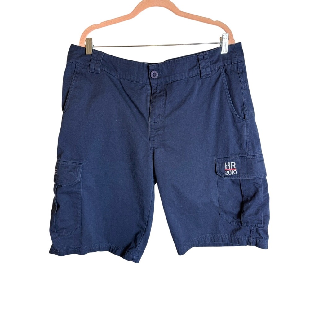 Shipwreck Shops Heineken Regatta 2010 Cargo Shorts Mens 38 Navy Blue Cotton